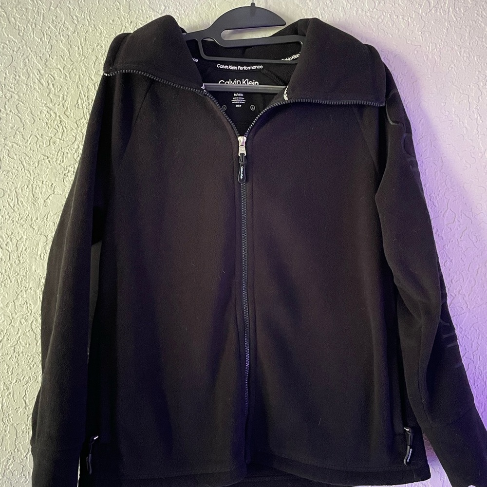 Calvin Klein Women's Black Fleece Jacket